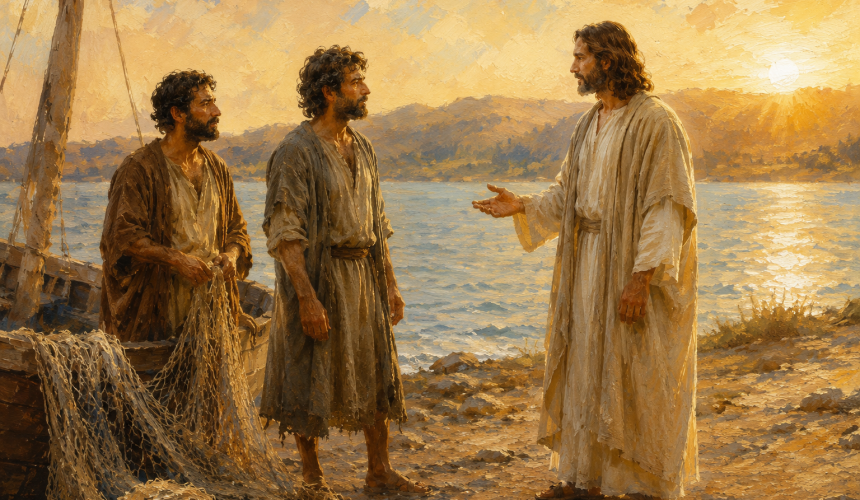 Jesus Choosing His First Two Disciples